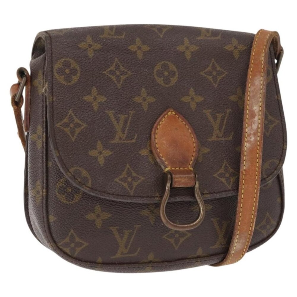 Authentic LOUIS VUITTON Monogram Saint Cloud MM Shoulder Bag M51243 LV